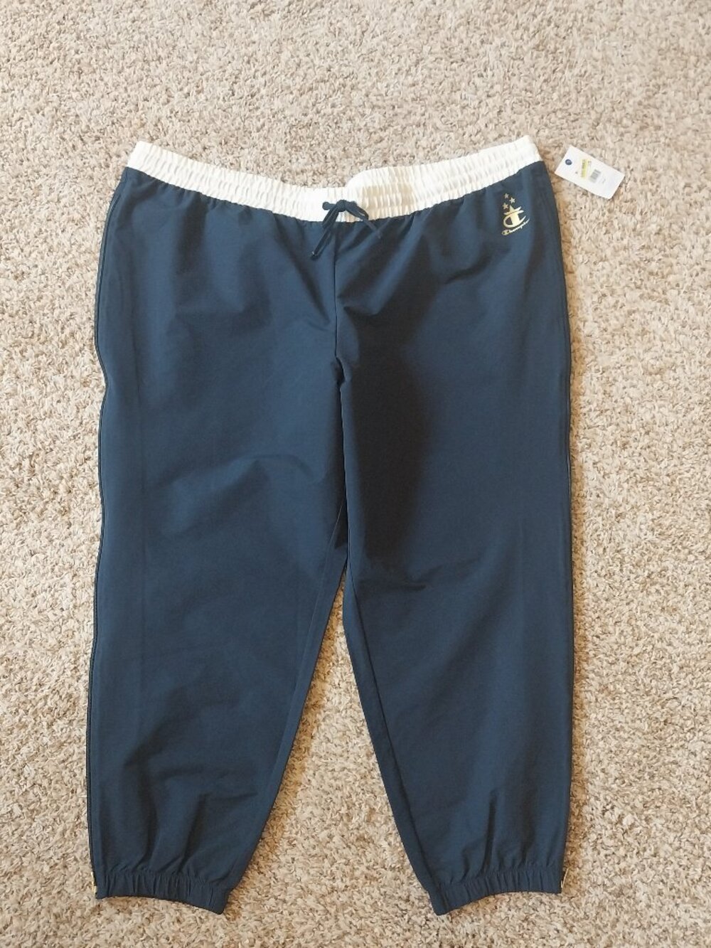 Champion women’s gold medal side zip pant - Navy - 4X